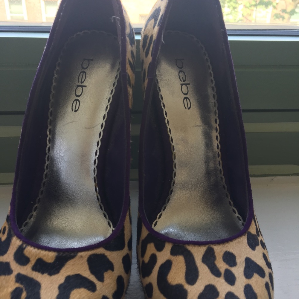 Bebe Cheetah (Leopard) Print Platforms - image 7